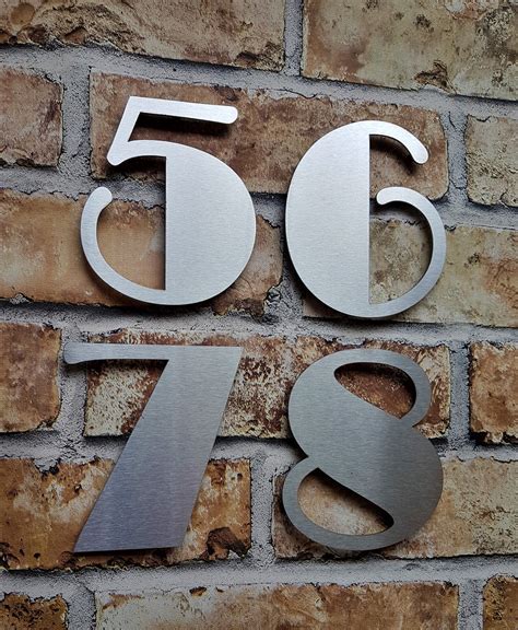 large house numbers metal 24 inches|12 adhesive door numbers.